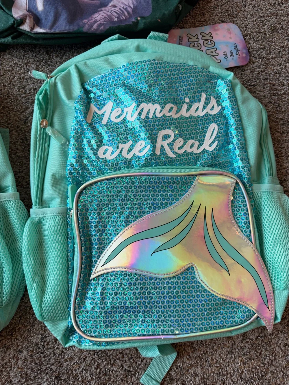 NWT Kids Backpack Bundle Unicorn Mermaid Space Dinosaur 3 Pack